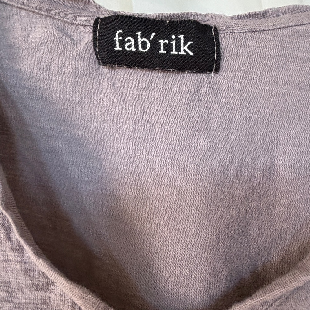 Fab'rik  Gray Ladies Crop Top
